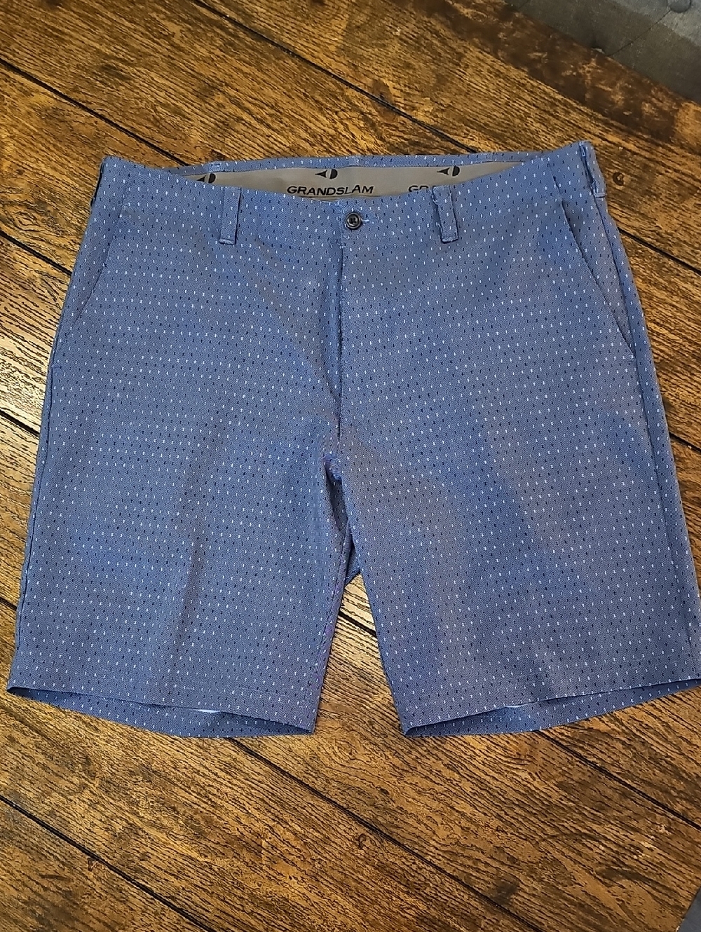 Grand Slam Light Blue Men's Microdot Golf Shorts